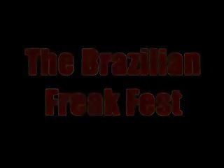 Brasiliano trio orgia festa freakfest
