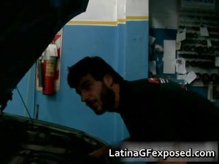 라틴어 gf 밤 드라이브 뒷좌석 더러운 비디오